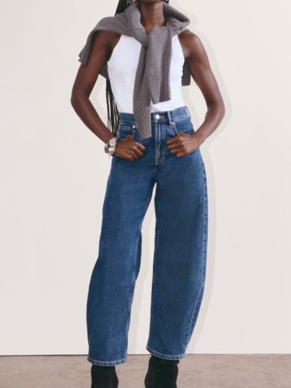 Everlane The Way High Curve Jeans High Rise Balloon Leg Size 30